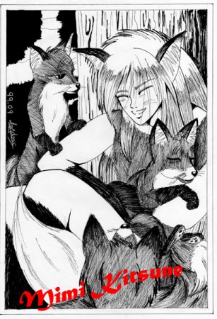 Famille renard (feutre)